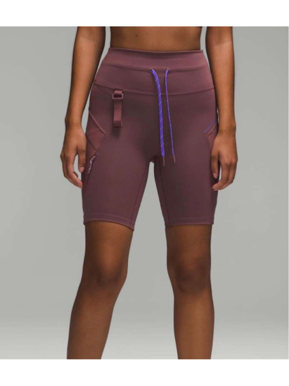 Lululemon Cargo Super-High-Rise Hiking Short 8" in Dark Oxide Sz 2!